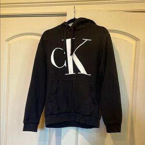 Calvin Klein Black Hoodie with White Logo
